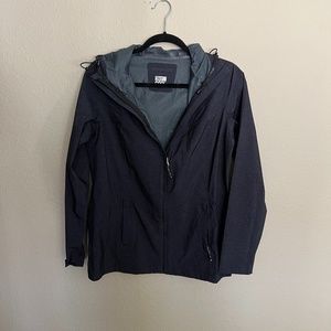 Black Raincoat/Windbreaker - Small